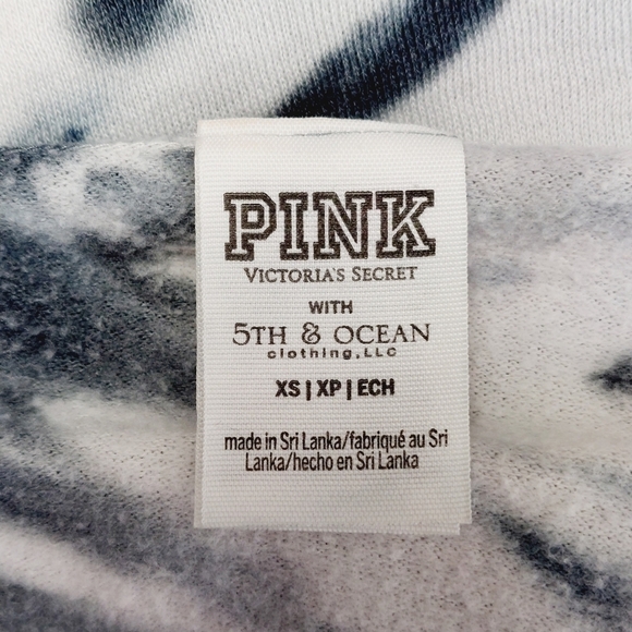 NWT Victoria's Secret Collegiate Aztecs Tie-Dye Boat-Neck Crop Sweatshirt P4330 - Picture 6 of 9